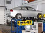 Test platform of completely built vehicle performance venues